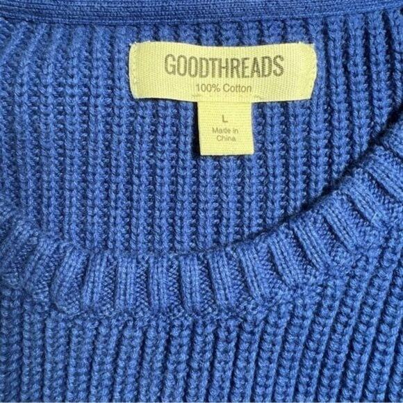 Goodthreads Men's Soft Cotton Rib Stitch Crewneck Sweater, L - Picture 9 of 15